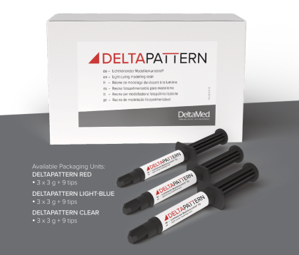 Deltapatern light red set 3 x 3 