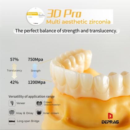 Циркониев диск GEMSTONE 3D PRO 98 x 14 mm  BLEACH 1