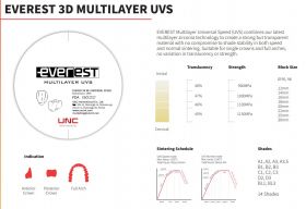Zr Disc EVEREST ML   UVS  98 x 25 mm  BLEACH 3