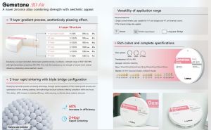 Циркониев диск GEMSTONE 3D AIR NANO TECHNOLOGY 98 x 25 mm  B1