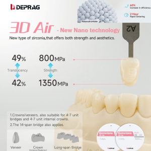 Циркониев диск GEMSTONE 3D AIR NANO TECHNOLOGY 98 x 20 mm  A3